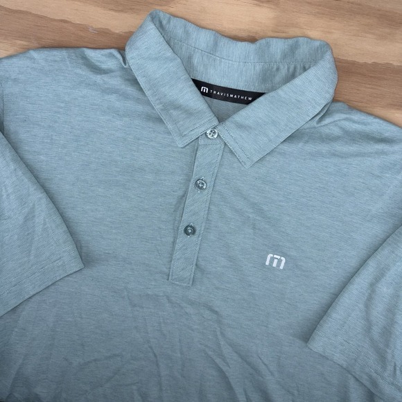 Travis Mathew Other - Travis Mathew Performance Golf Polo Large Seafoam Green Solid Cotten Blend